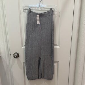 Free People Midi Skirt-Grey Heather